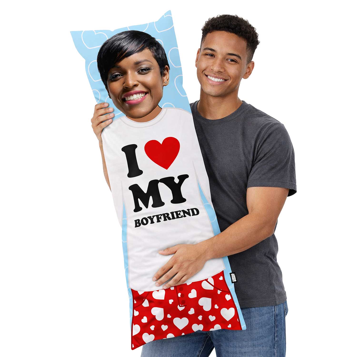 I Love My Boyfriend Custom Body Pillow