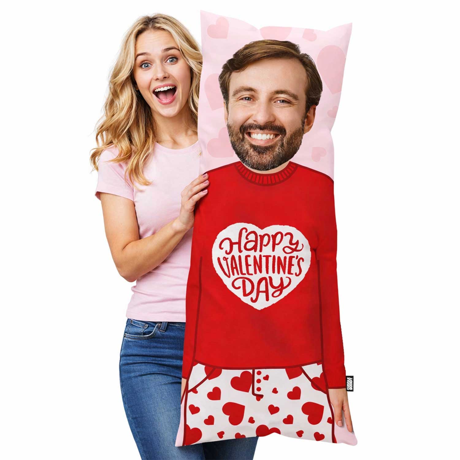 Happy Valentines Day Custom Body Pillow