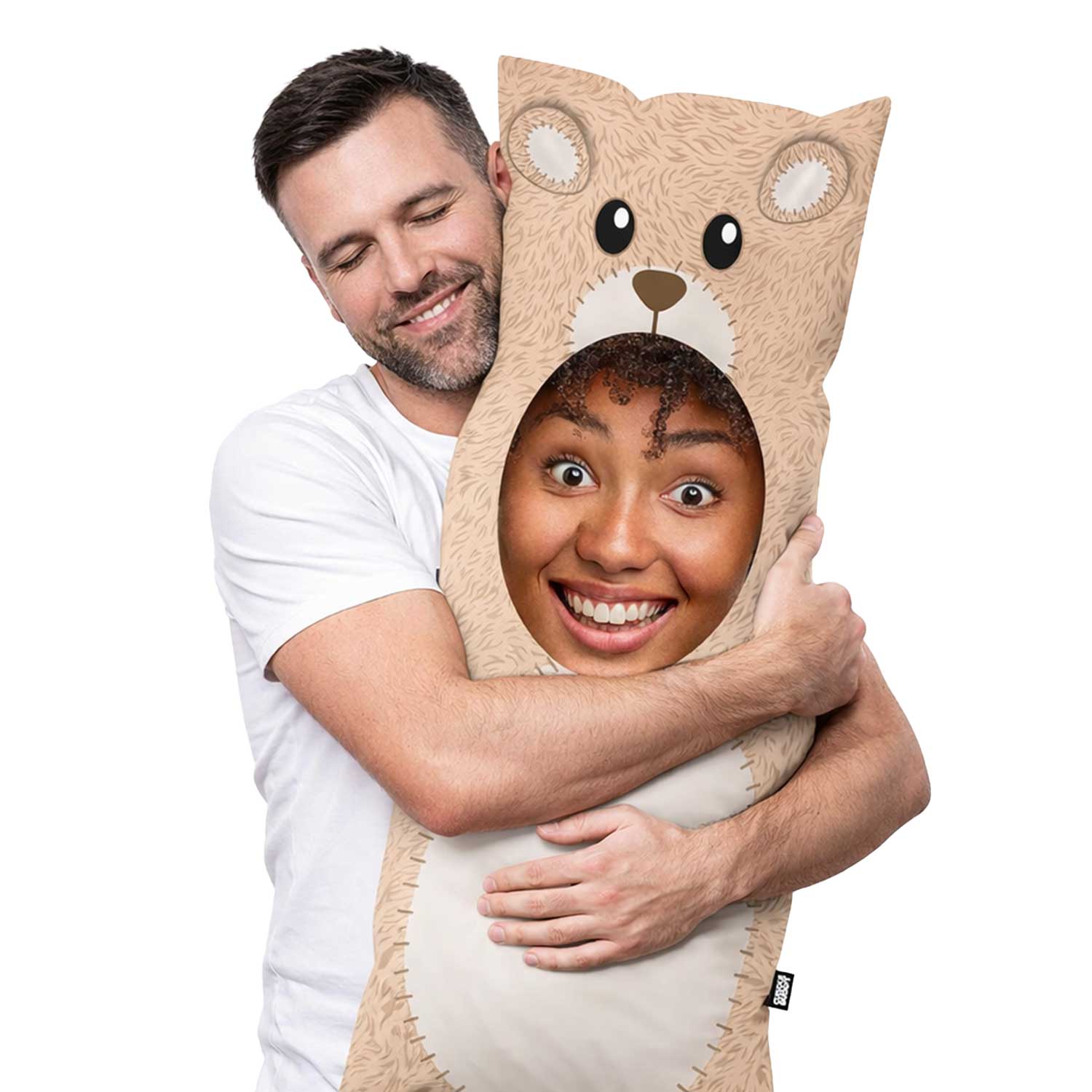 Cream Teddy Bear Custom Body Pillow