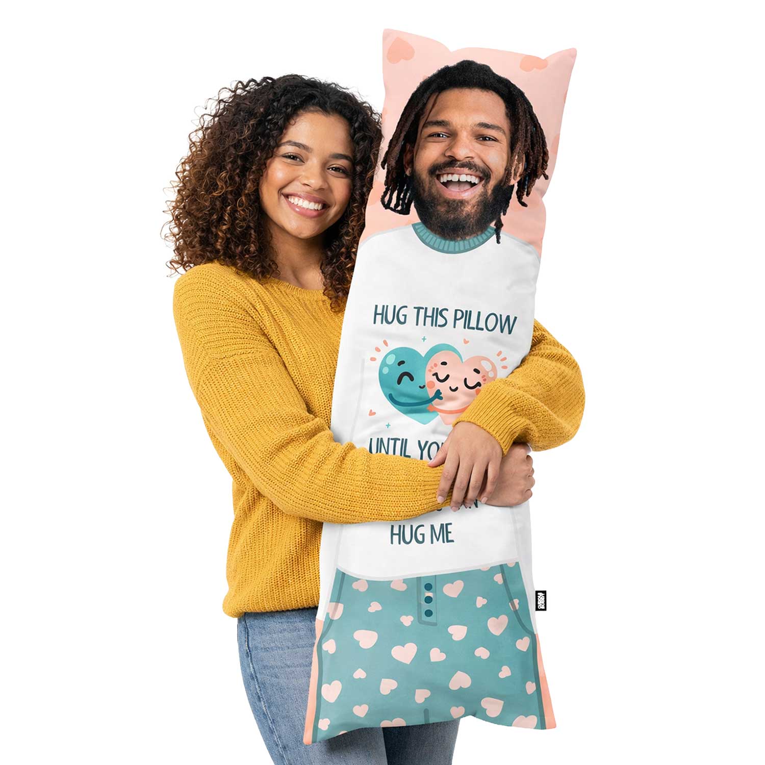 Hug This Pillow Until You Can Hug Me Custom Body Pillow