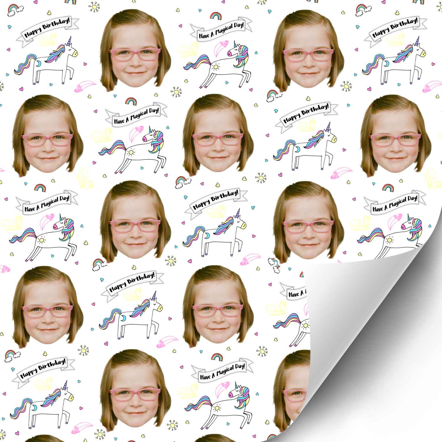 Birthday Unicorn Wrapping Paper