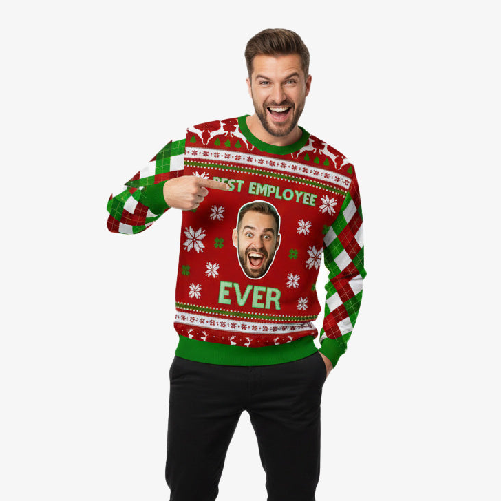 Best Employee Ever Personalised Christmas Jumper