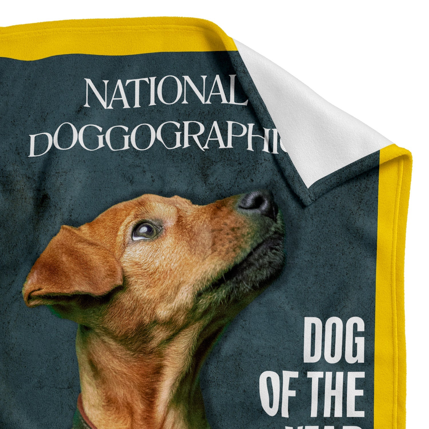 National Doggographic Magazine Cover Personalised Dog Blanket