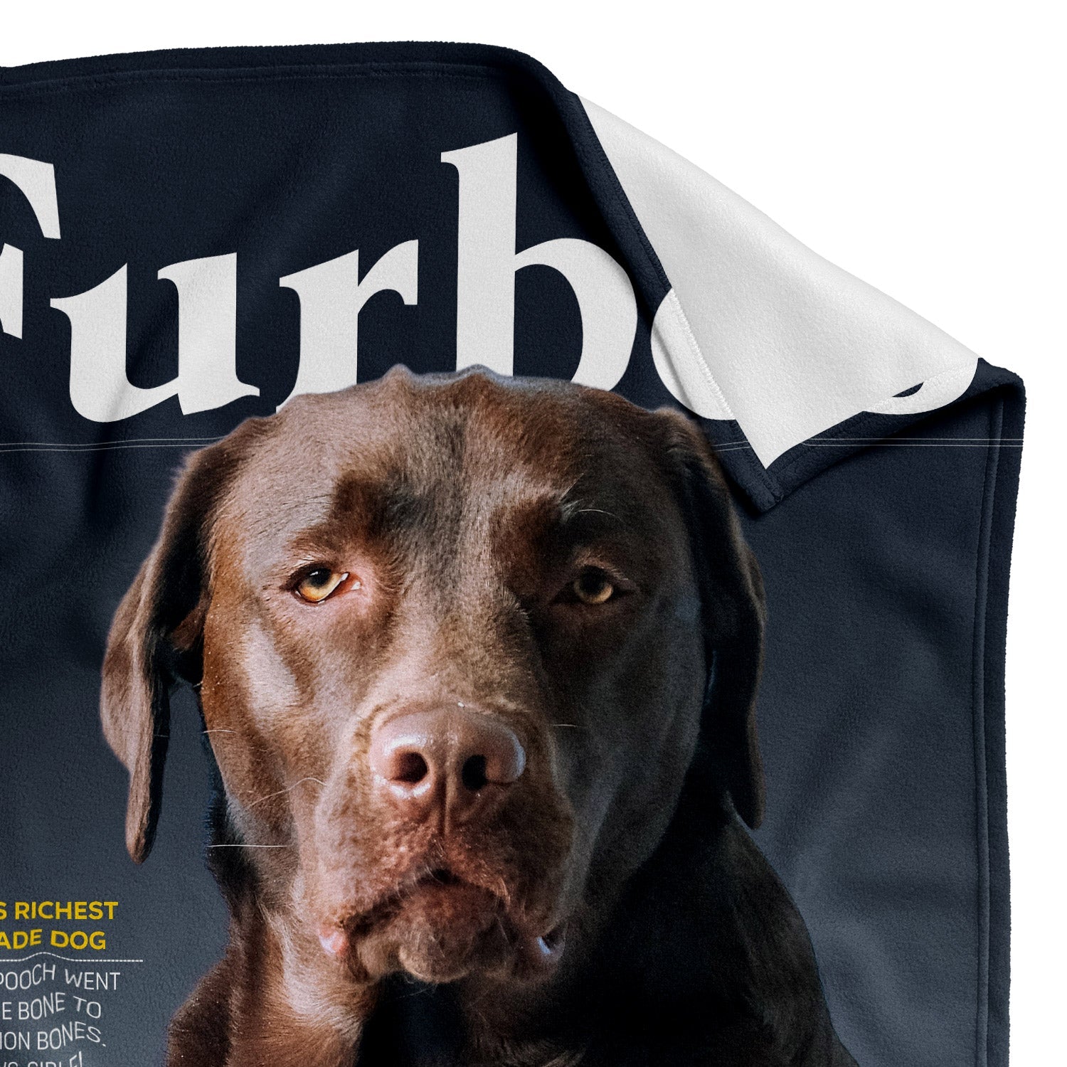 Furbes Magazine Cover Personalised Dog Blanket