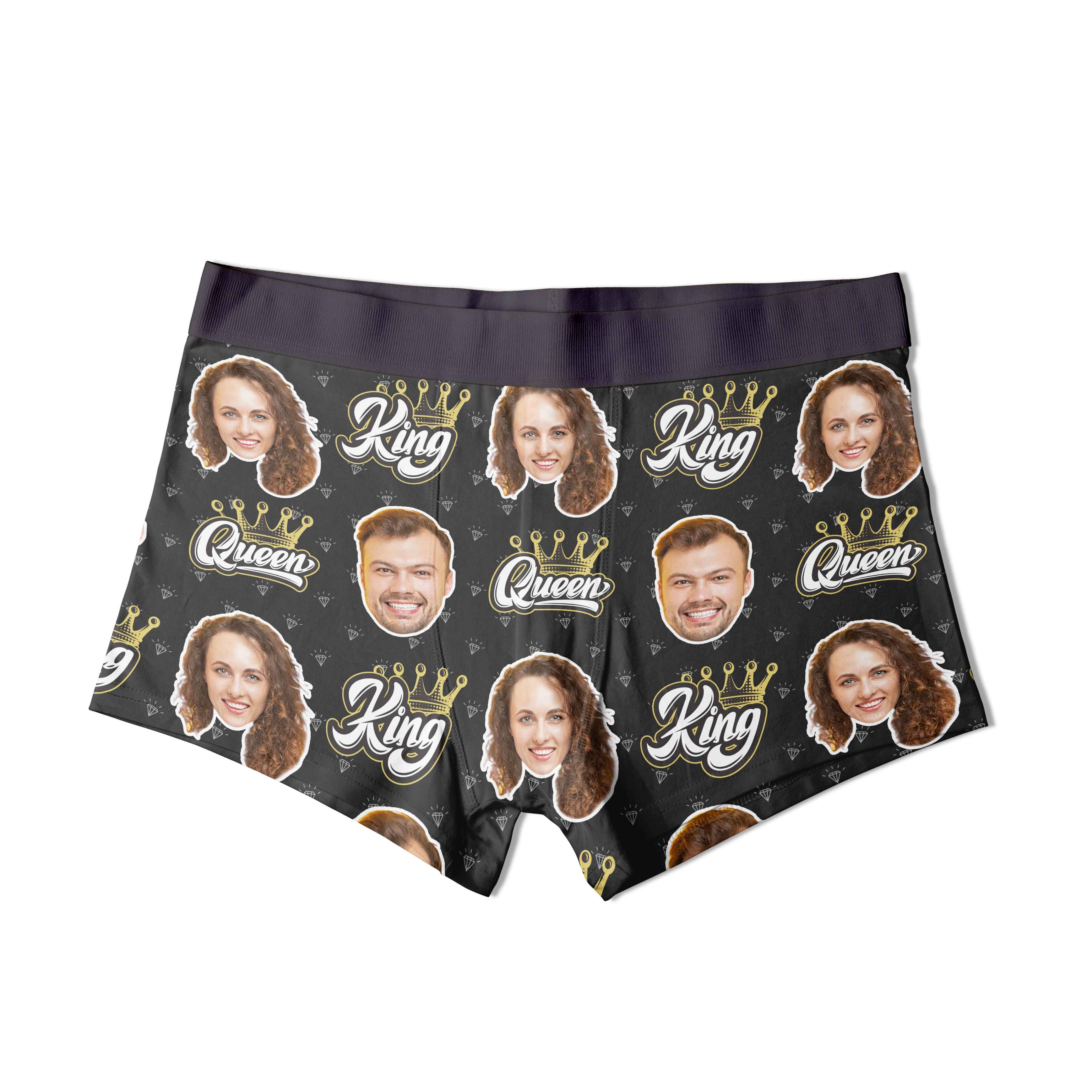 King & Queen Personalised Boxers