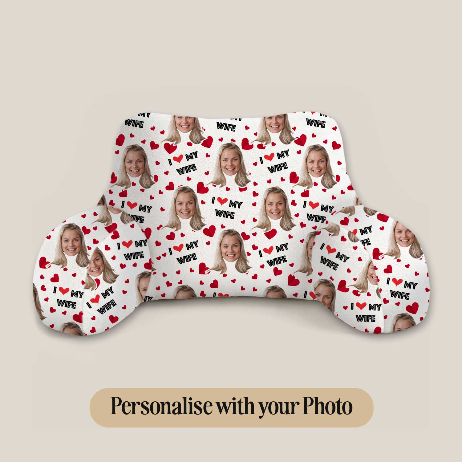 Personalised I Love My Wife Cuddle Cushion