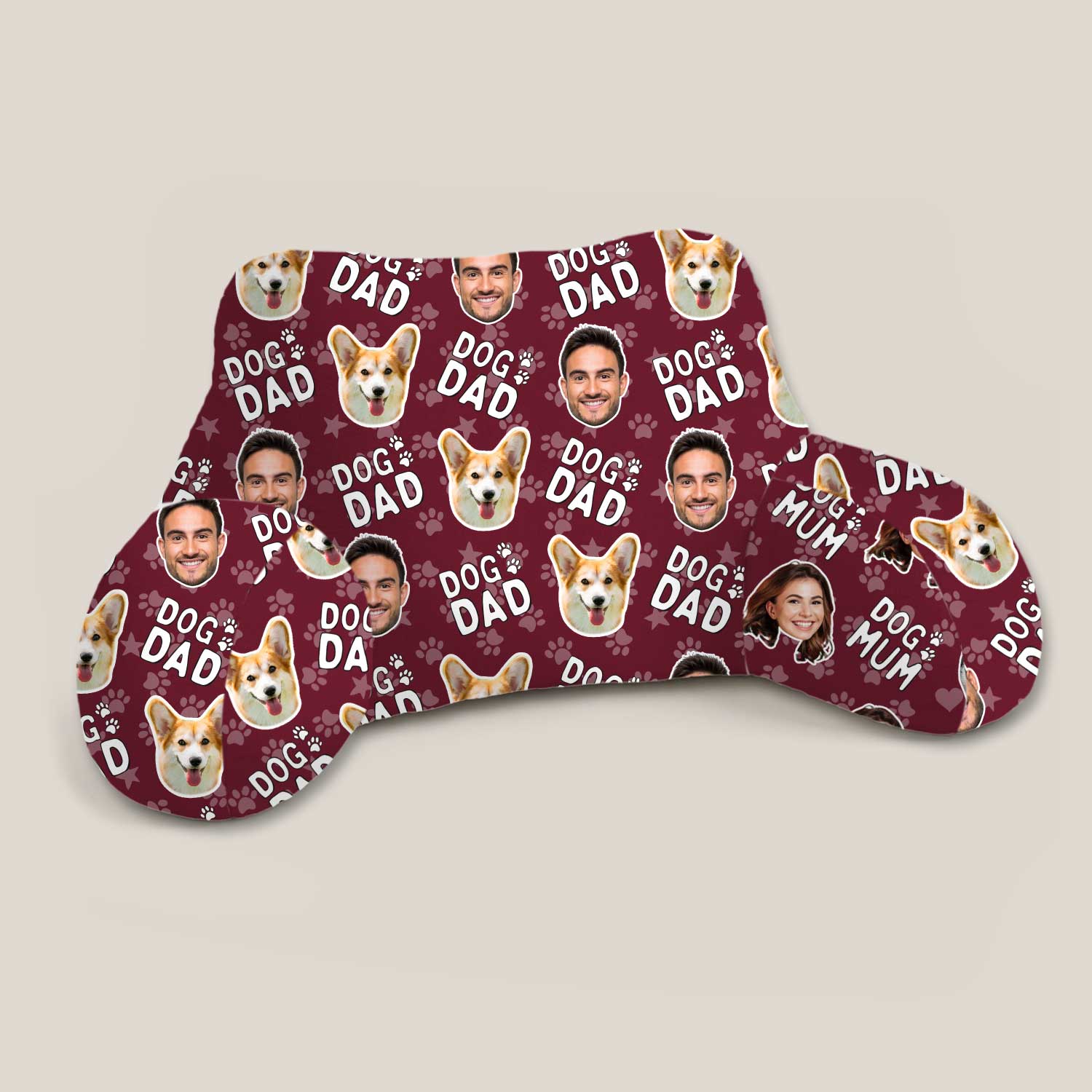 Personalised Dog Dad Cuddle Cushion