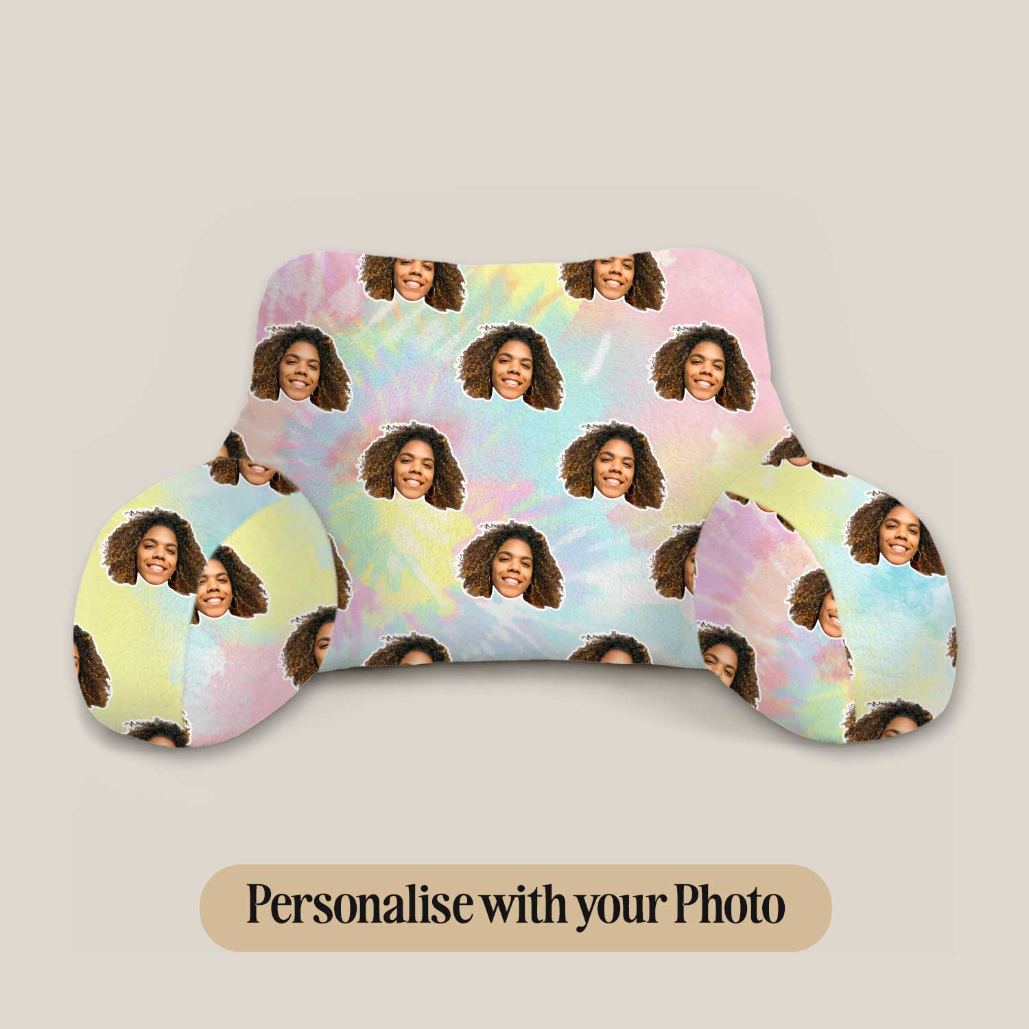 Personalised Tie Dye Cuddle Cushion