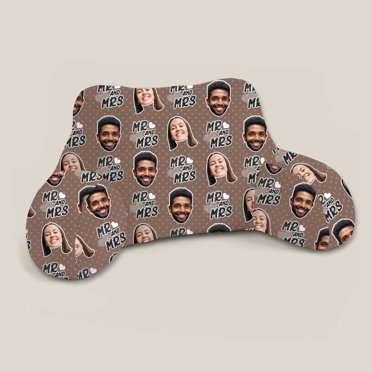 Personalised Mr & Mrs Cuddle Cushion