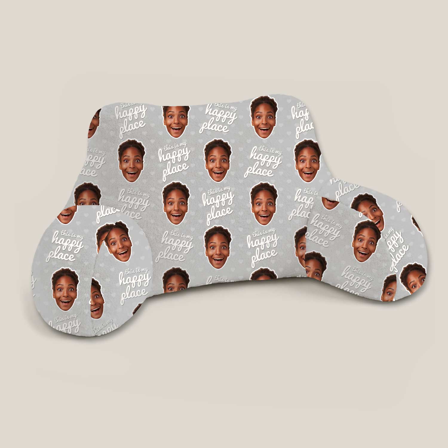 Personalised This Is My Happy Place Cuddle Cushion