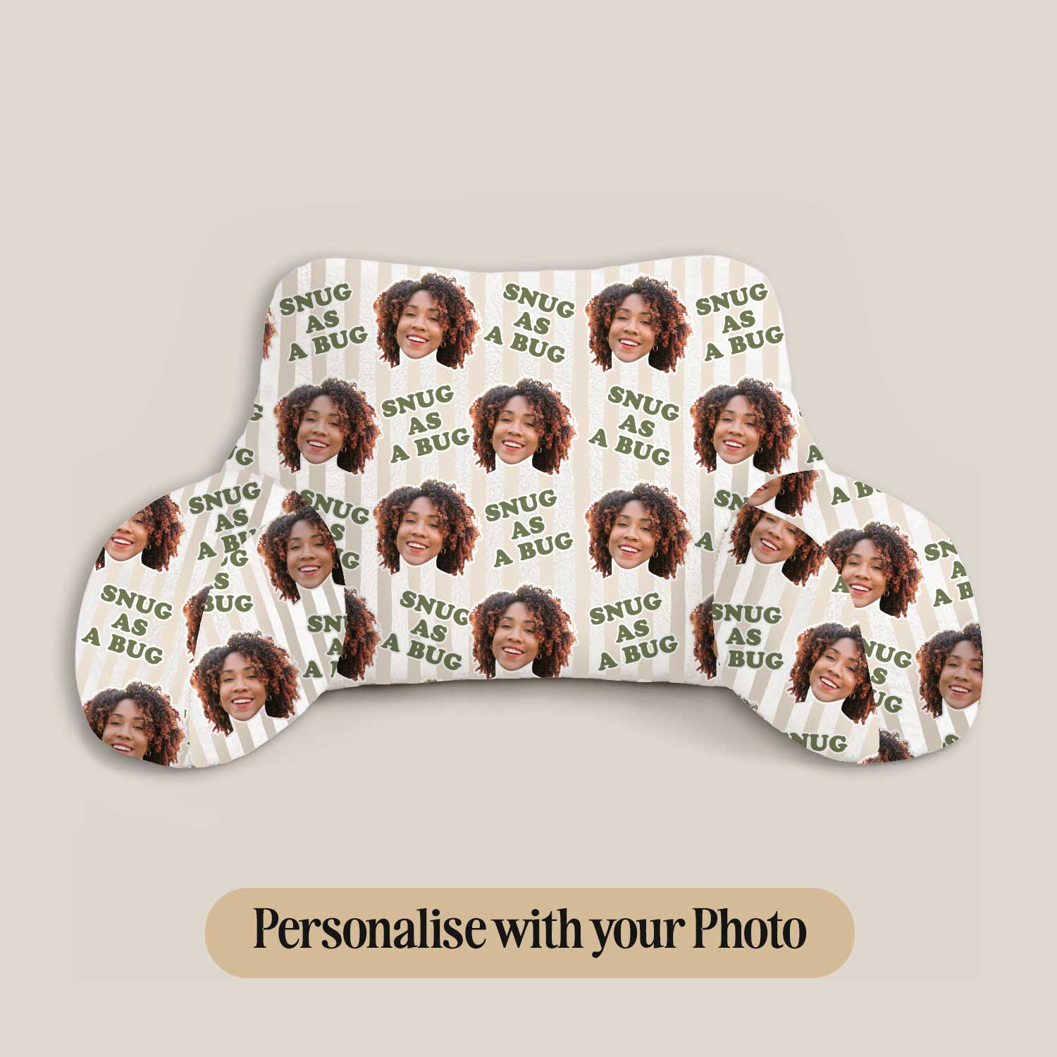 Personalised Snug As A Bug Cuddle Cushion