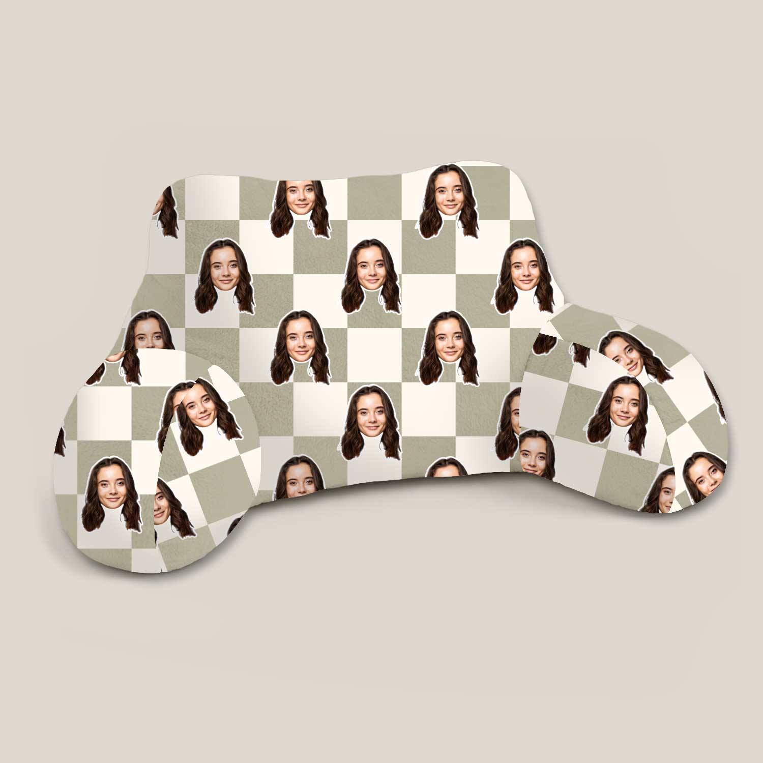 Personalised Check Square Cuddle Cushion