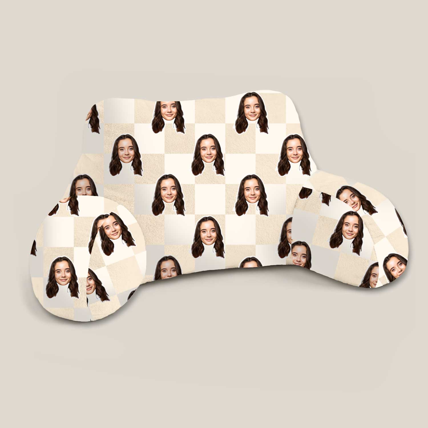 Personalised Check Square Cuddle Cushion