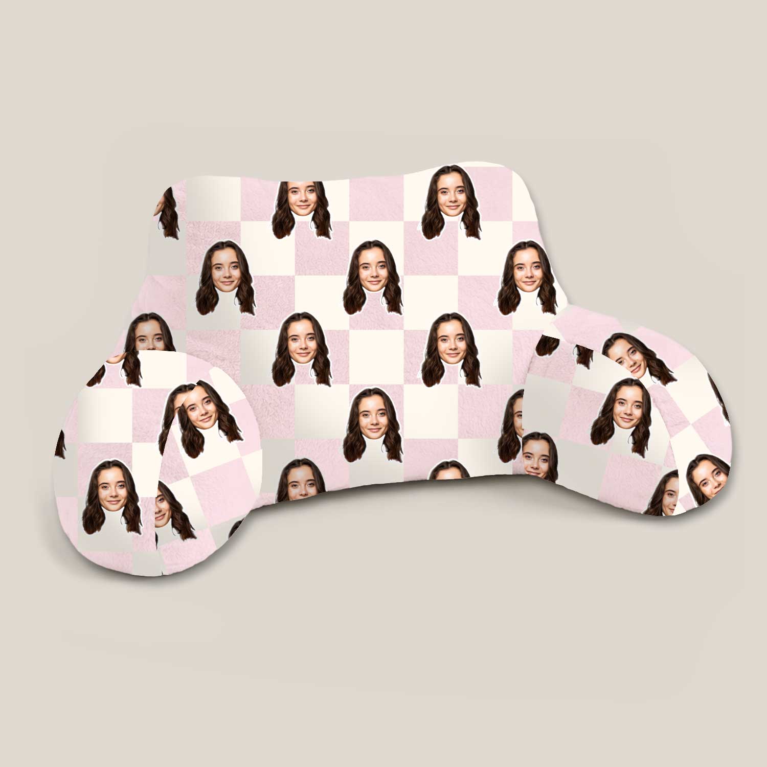 Personalised Check Square Cuddle Cushion