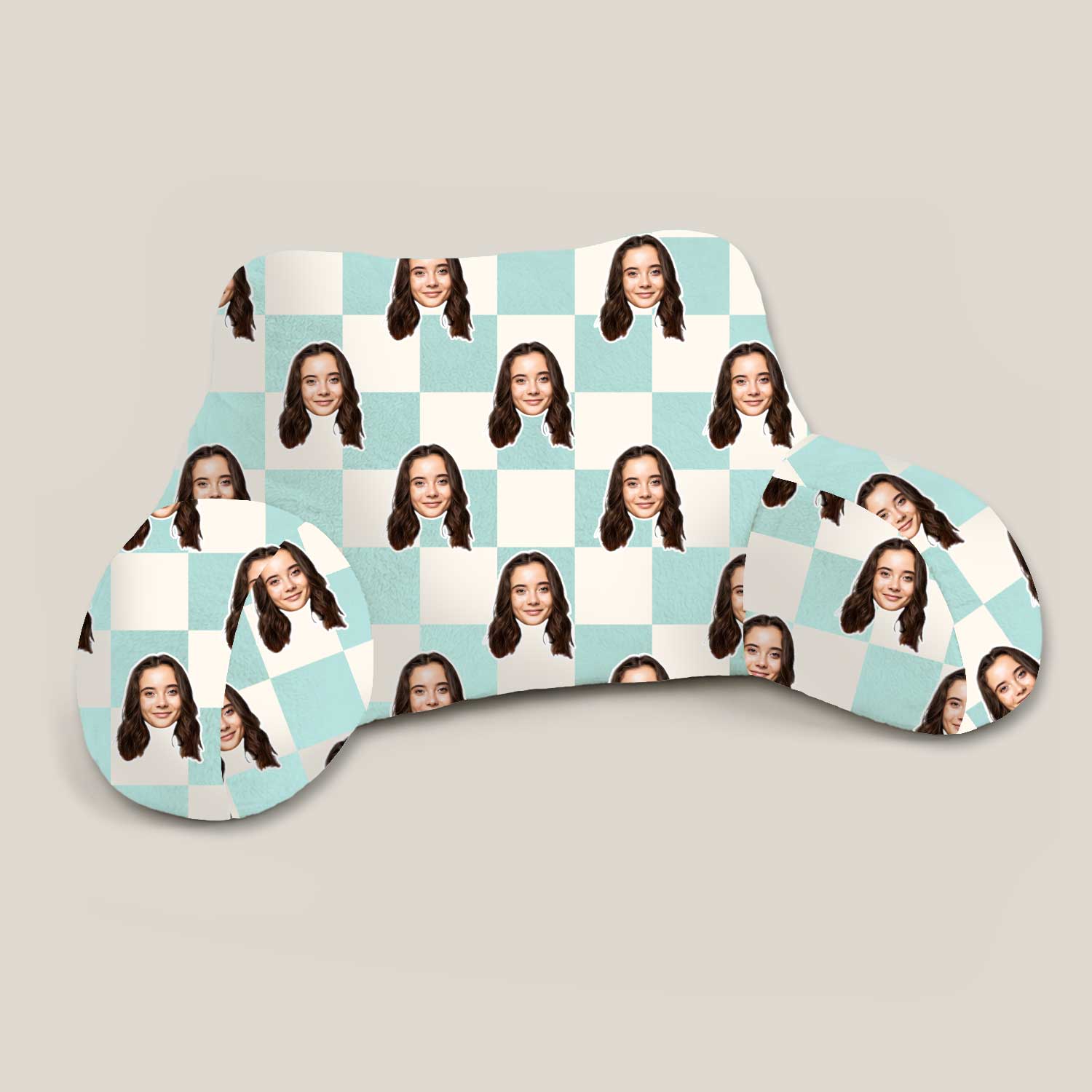 Personalised Check Square Cuddle Cushion