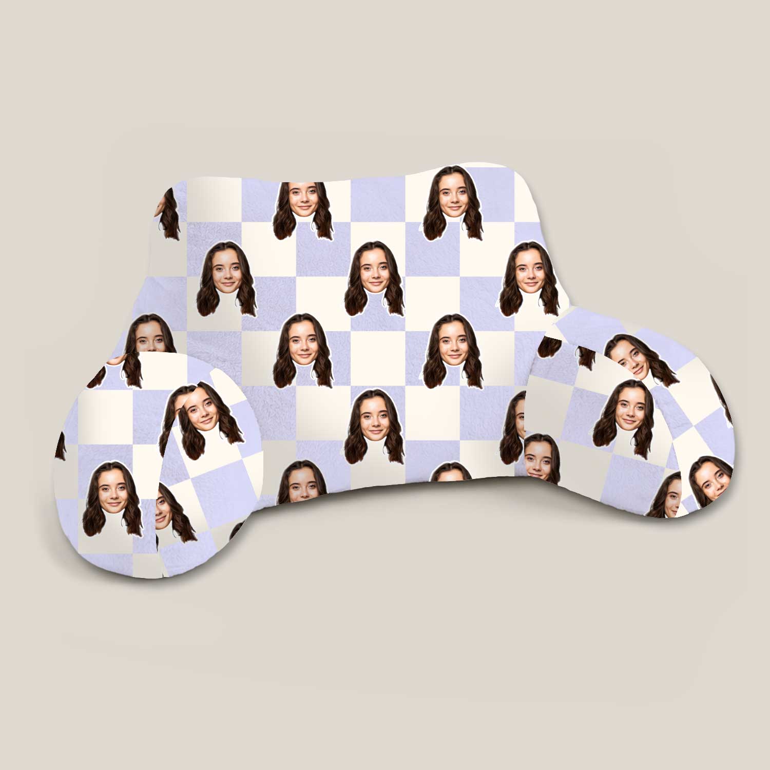 Personalised Check Square Cuddle Cushion