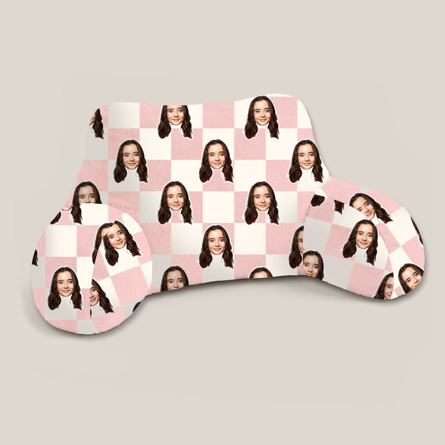 Personalised Check Square Cuddle Cushion