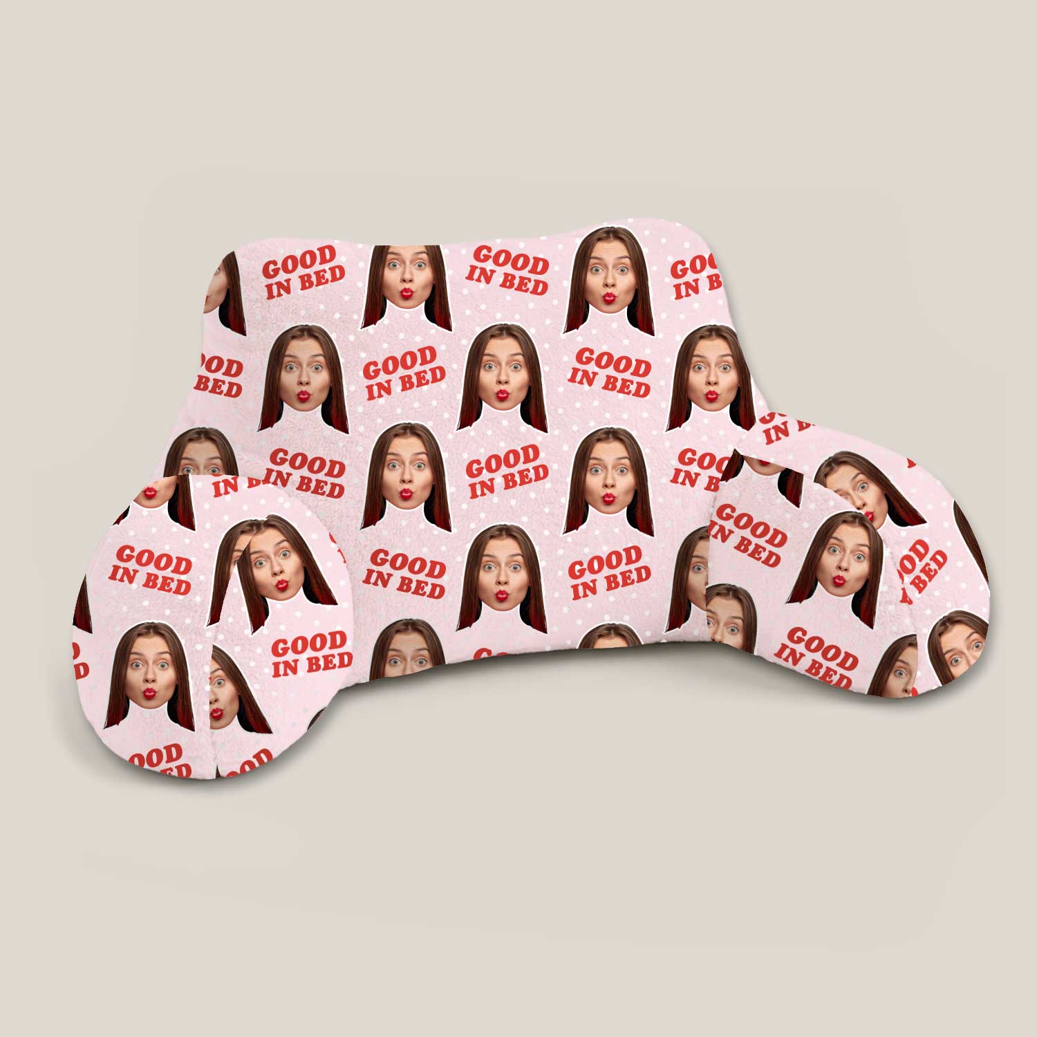 Personalised Good In Bed Cuddle Cushion