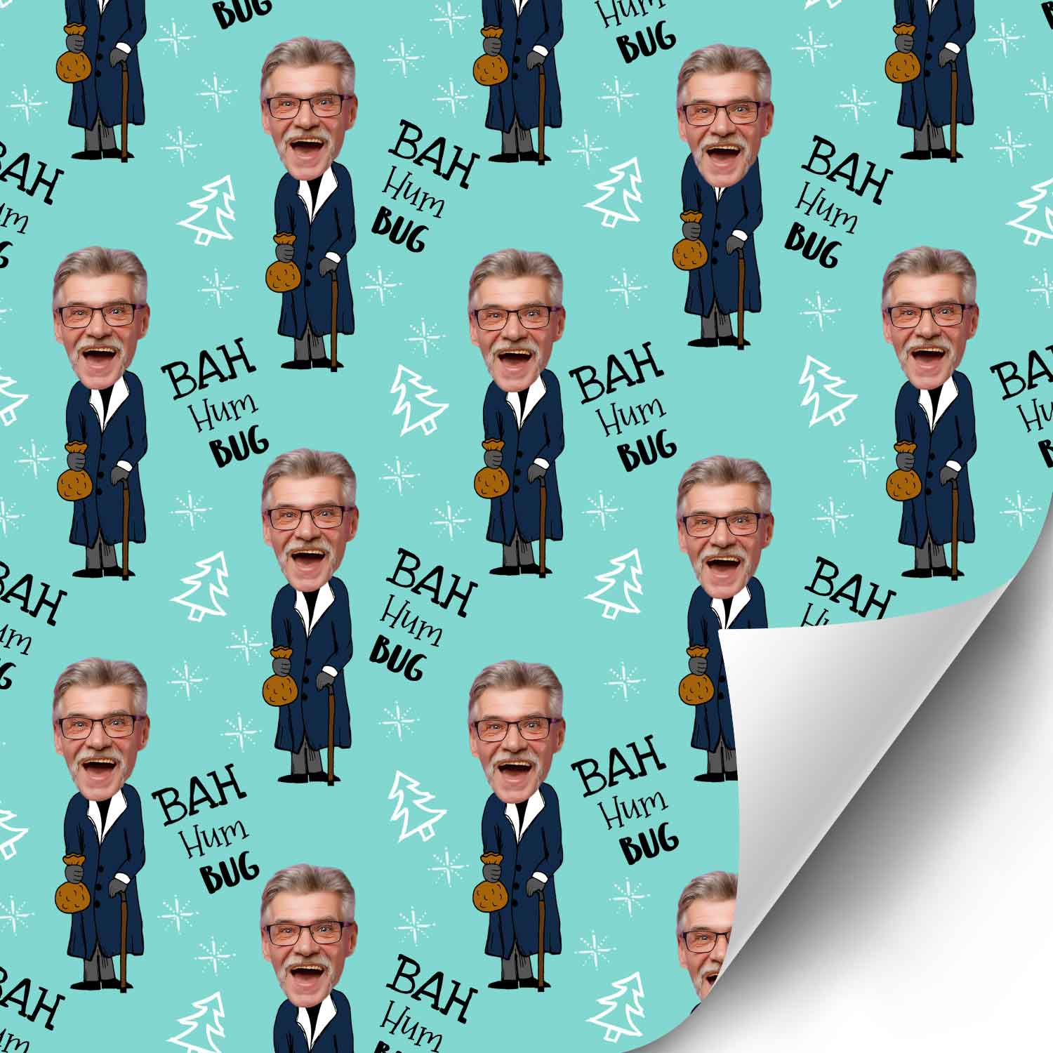 Christmas Scrooge Wrapping Paper