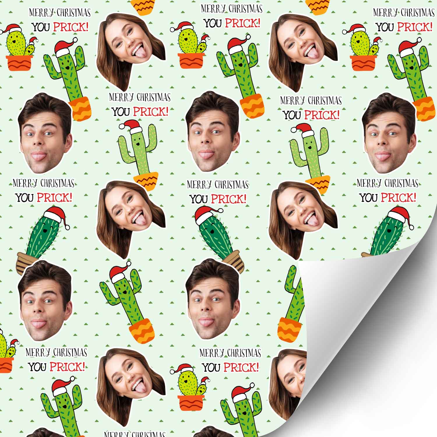 Merry Christmas Cacti Wrapping Paper