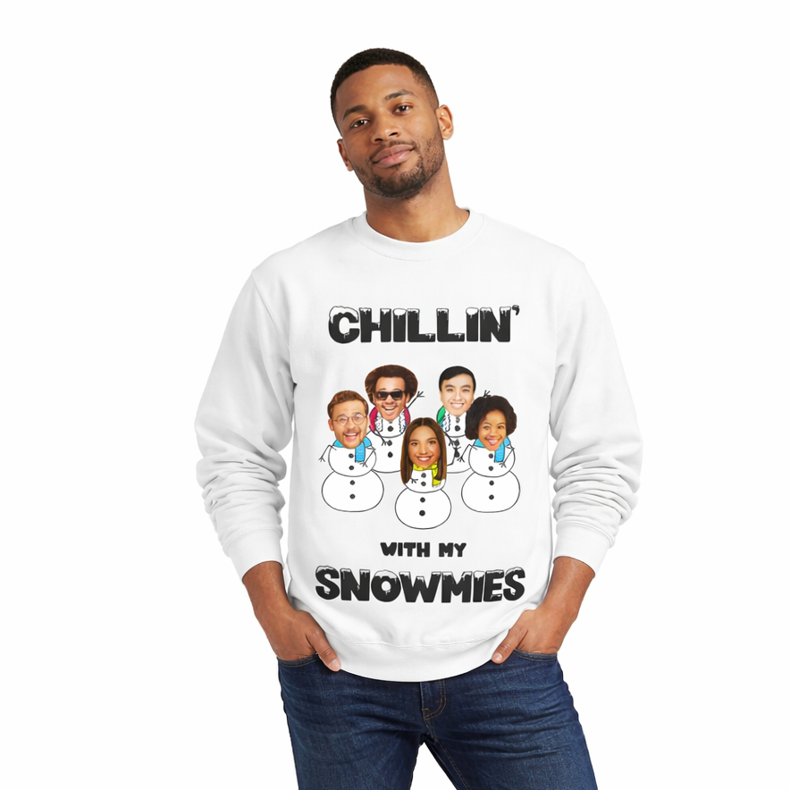 Chillin' With My Four Snowmies Christmas Jumper