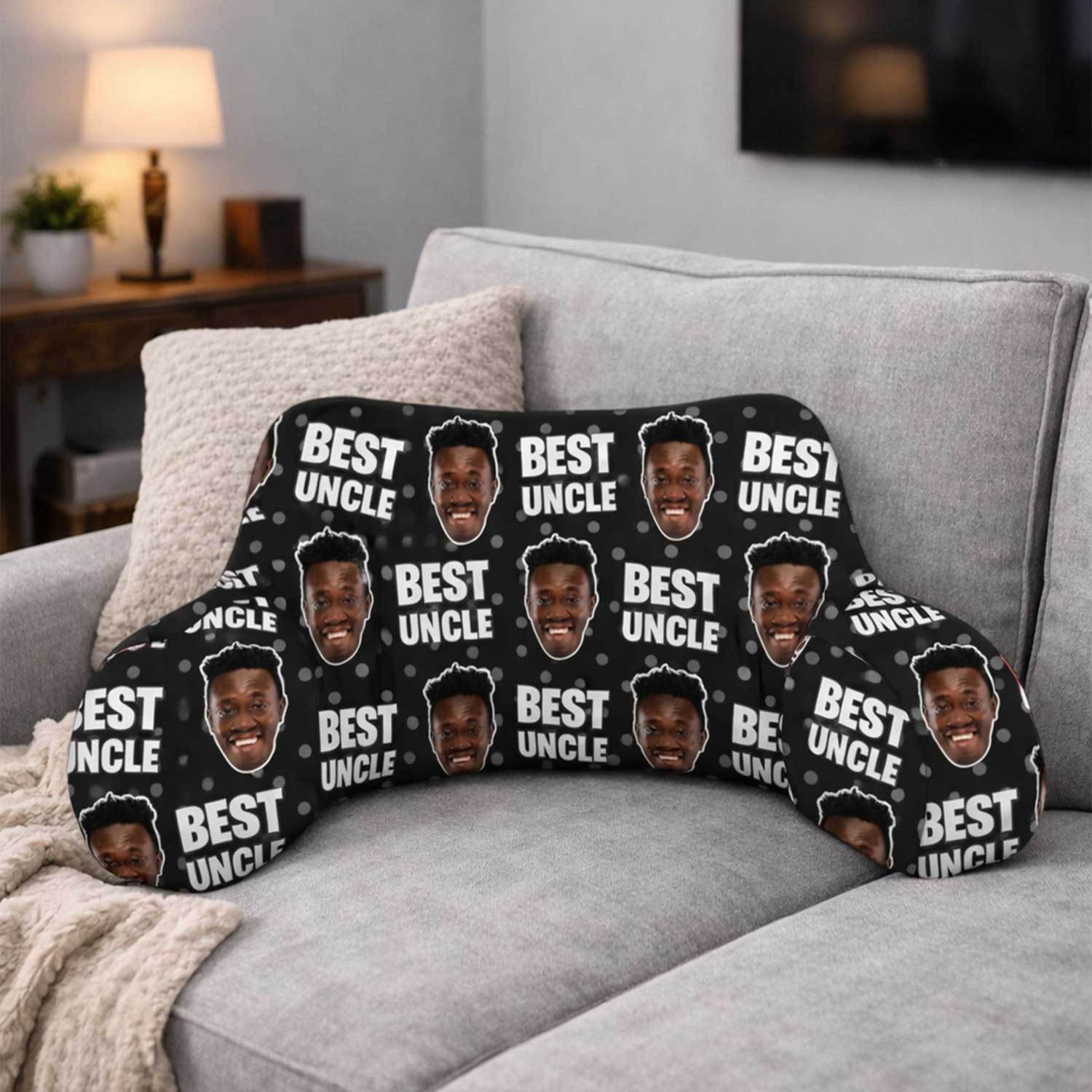 Personalised Best Uncle Cuddle Cushion