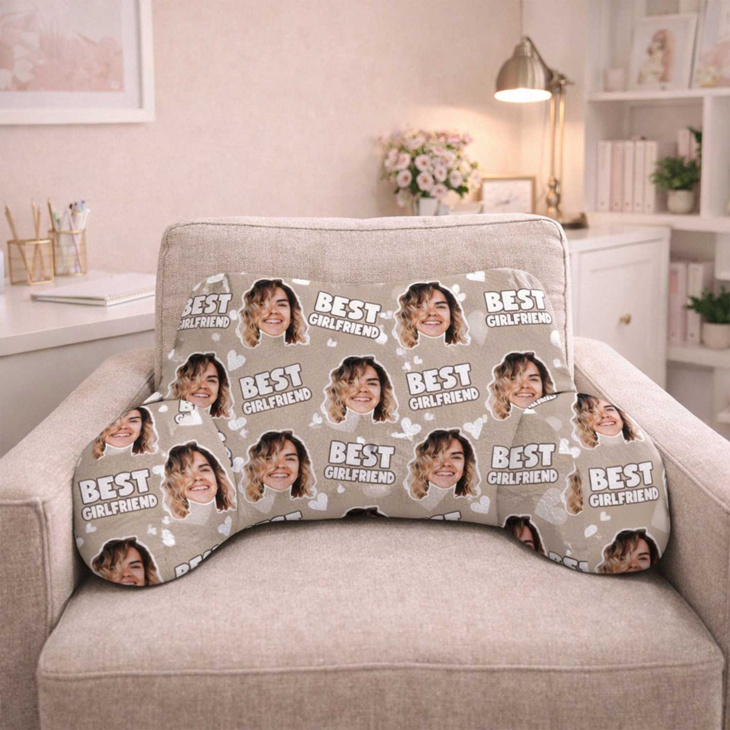 Personalised Best Girlfriend Cuddle Cushion