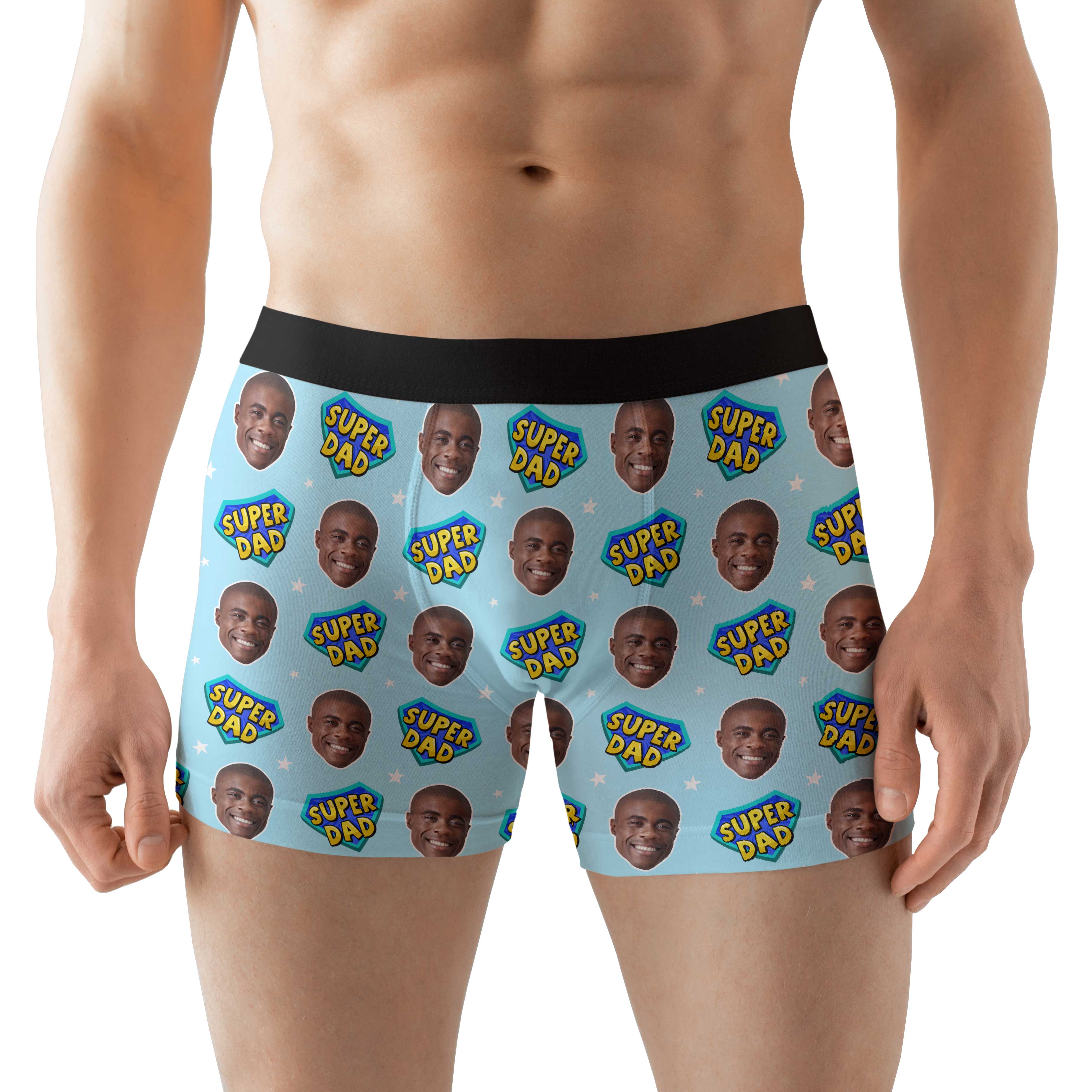 Dad Superhero Personalised Boxers