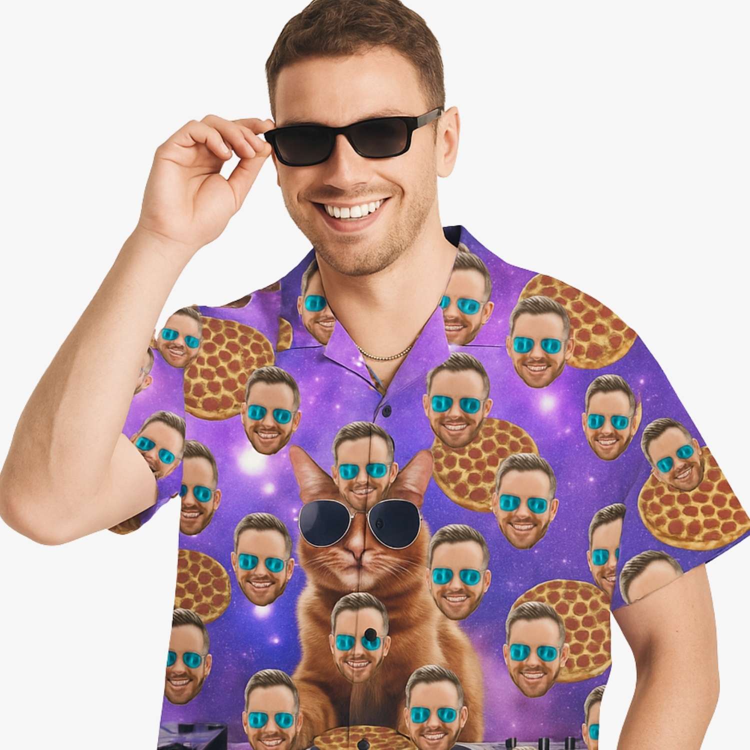 DJ Space Cat Custom Hawaiian Shirt