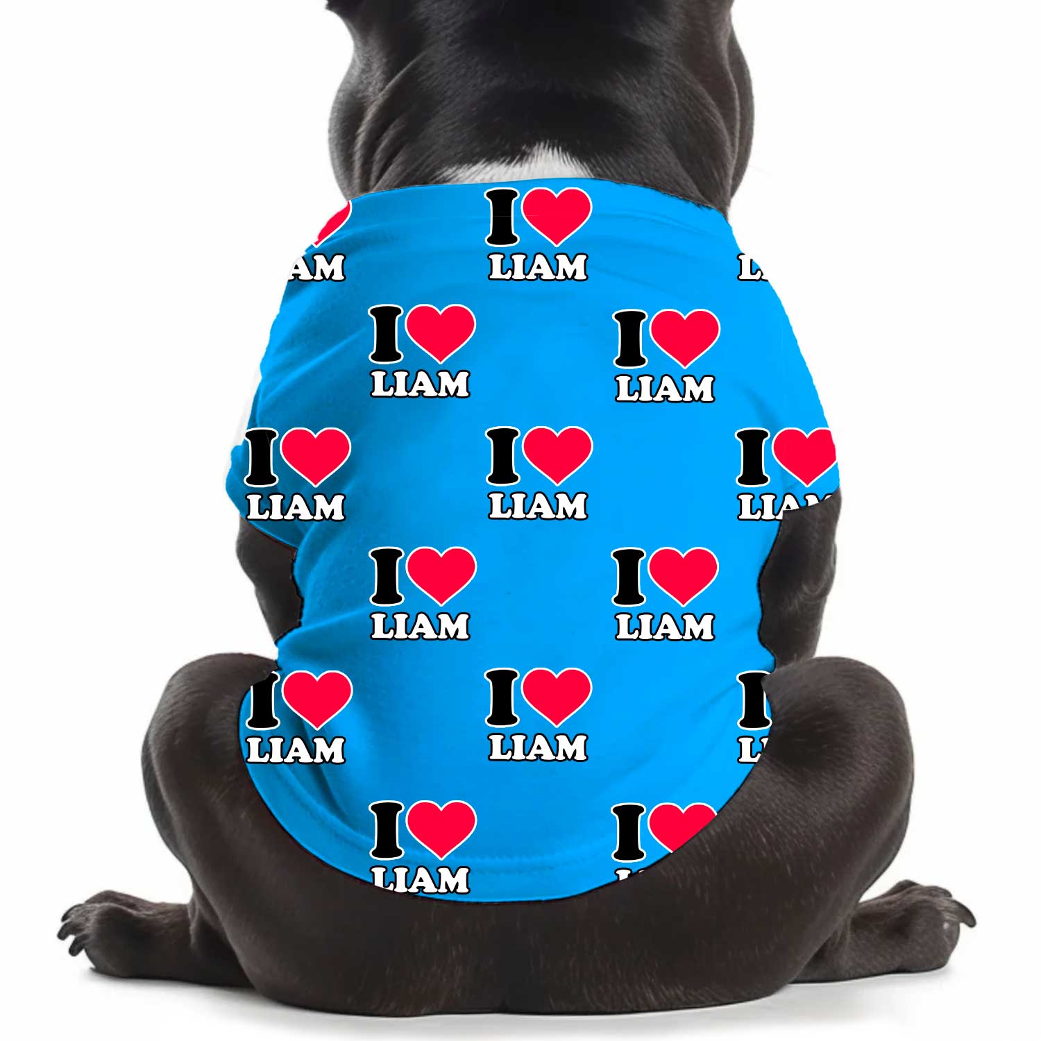 I Heart [Name] Personalised Dog T Shirt
