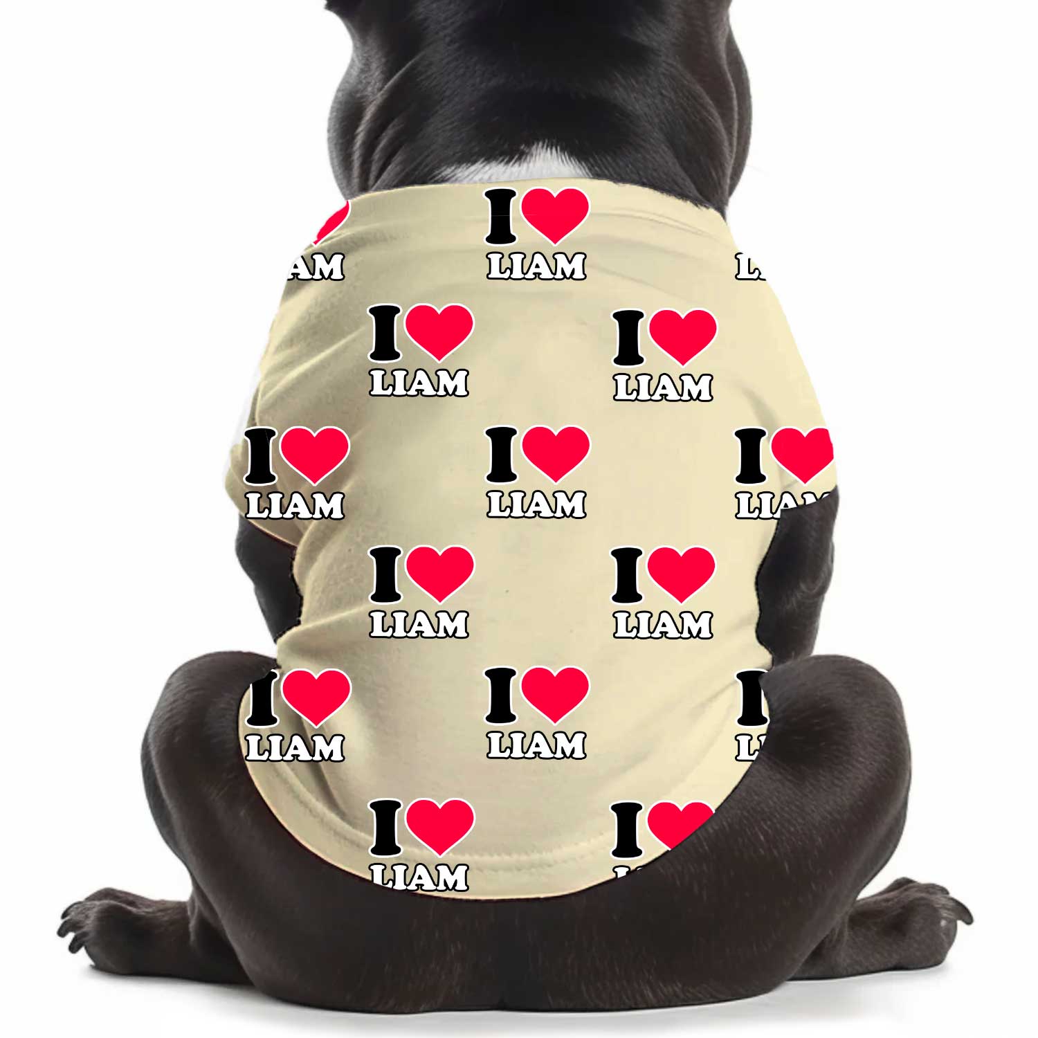 I Heart [Name] Personalised Dog T Shirt