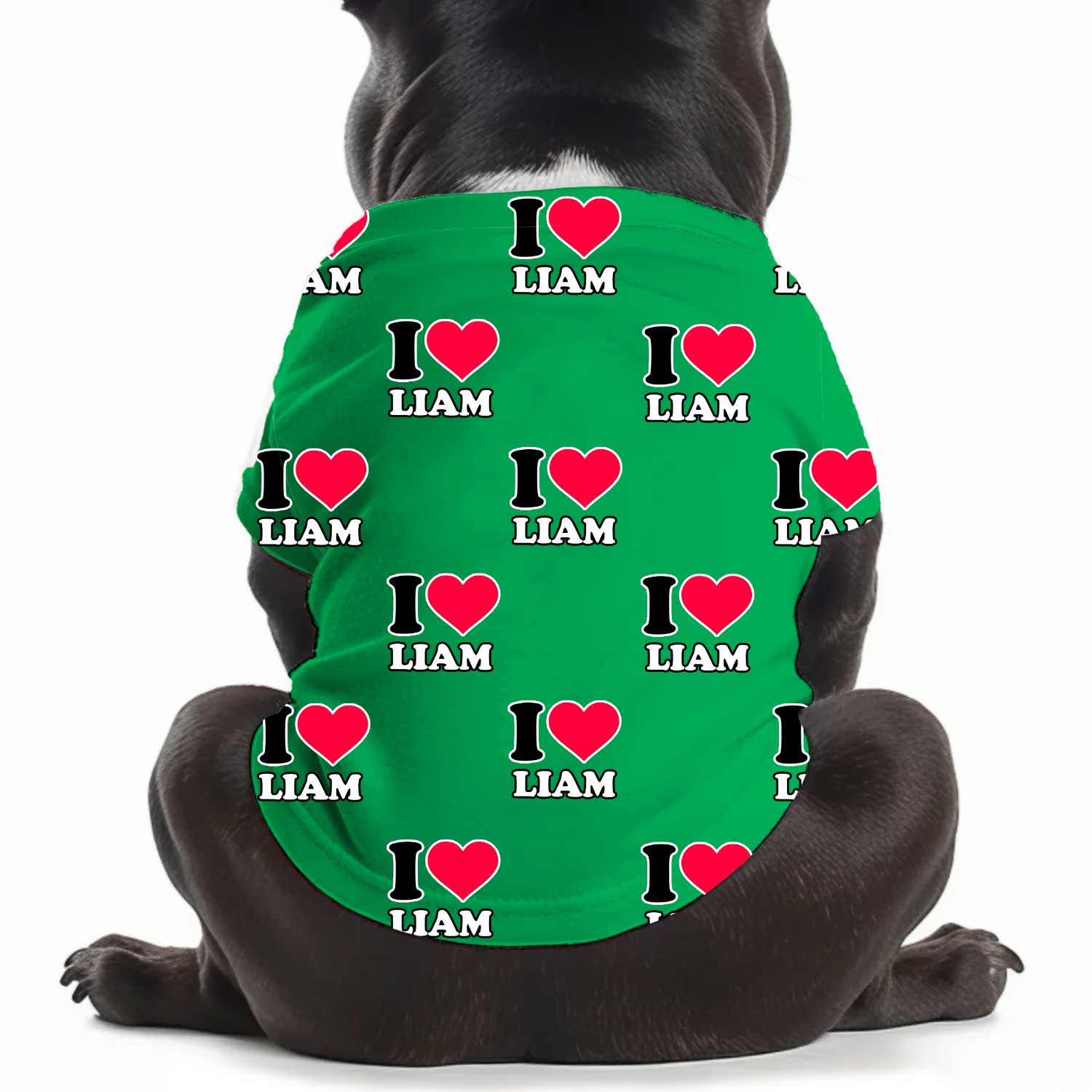 I Heart [Name] Personalised Dog T Shirt