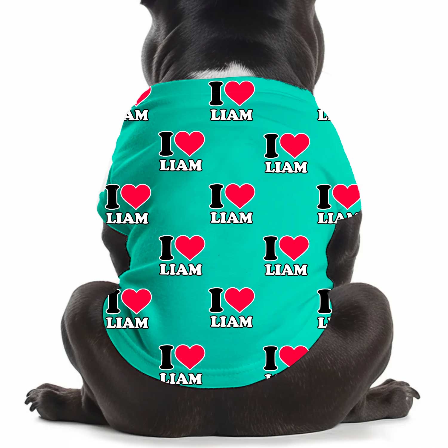 I Heart [Name] Personalised Dog T Shirt