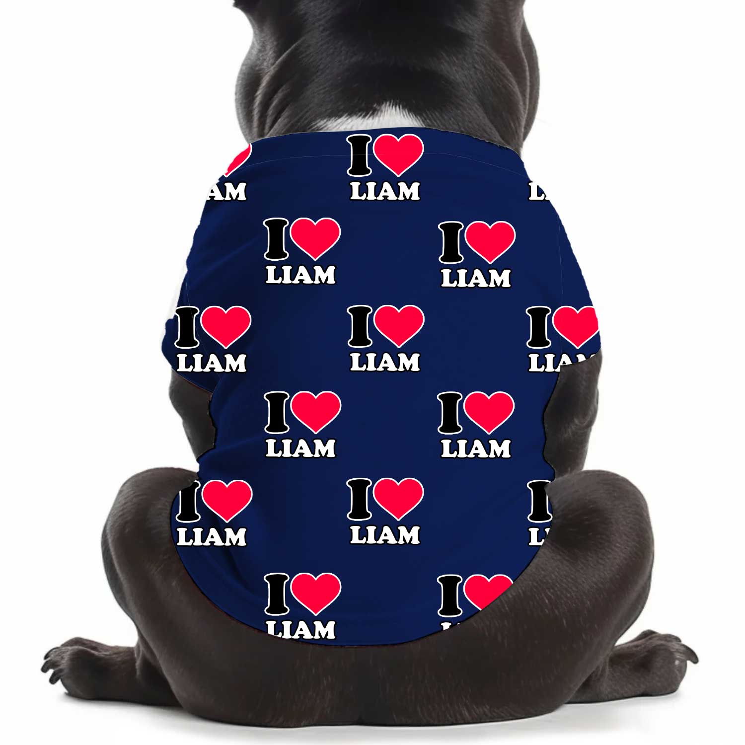 I Heart [Name] Personalised Dog T Shirt