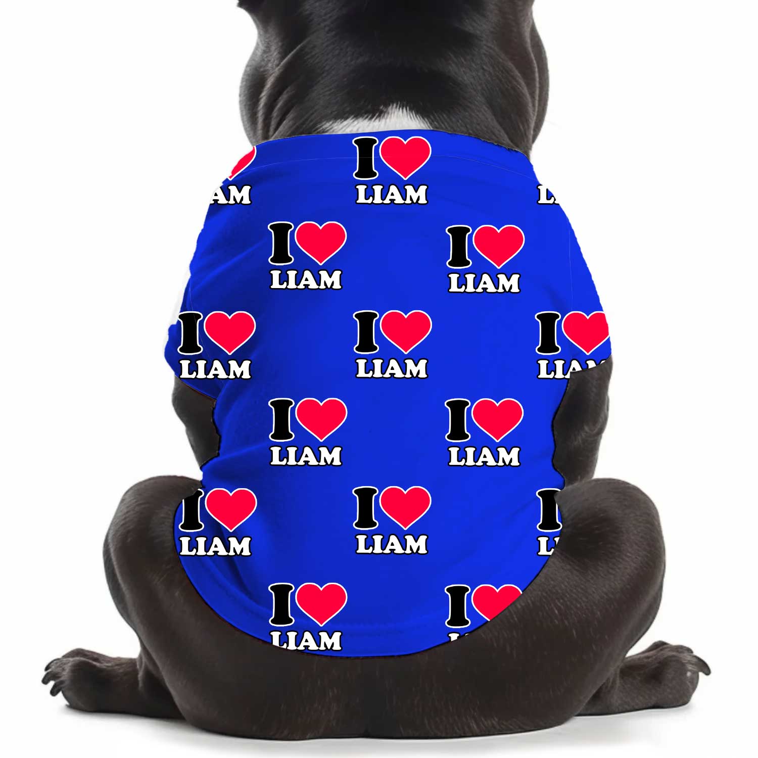 I Heart [Name] Personalised Dog T Shirt