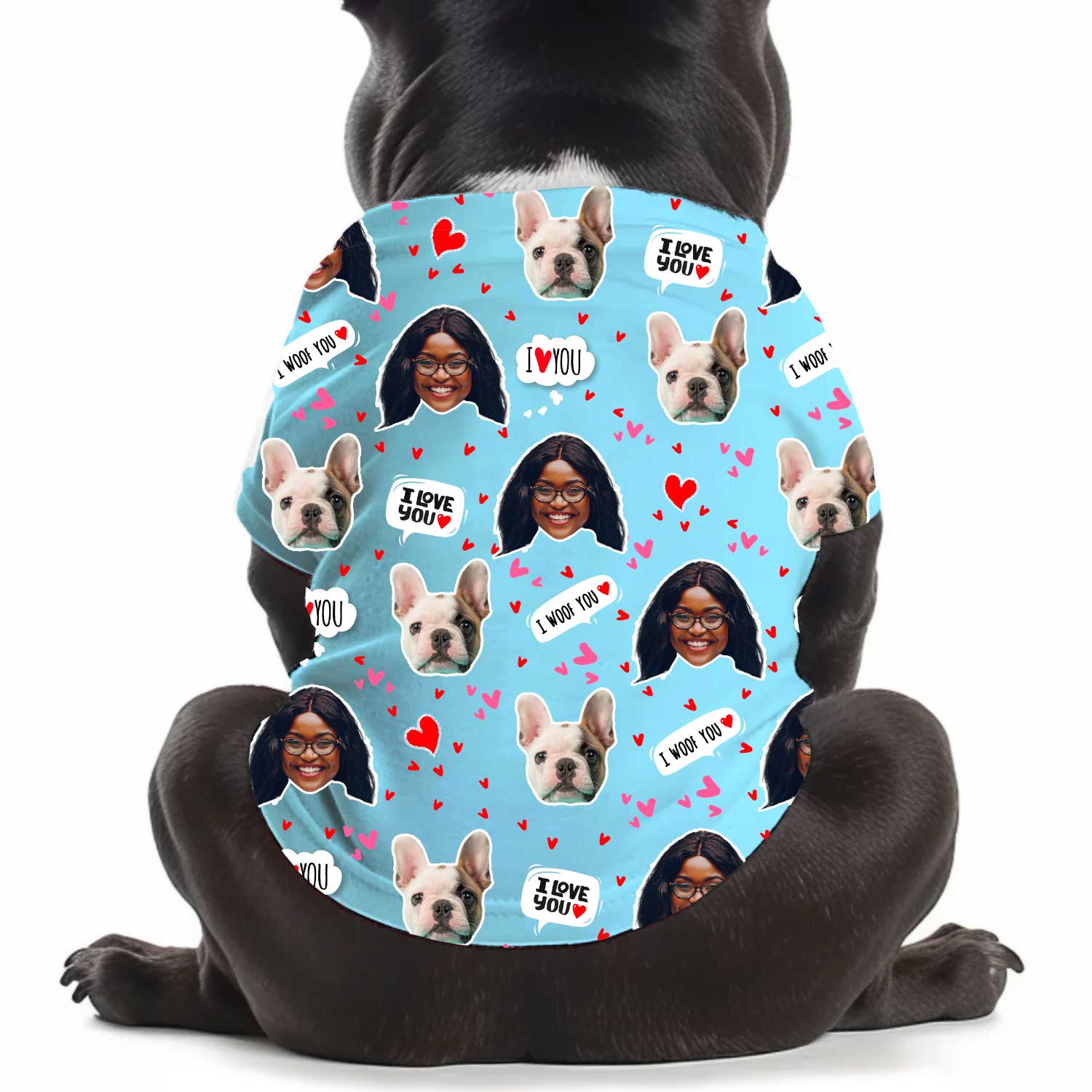 I Wuff You Personalised Dog T Shirt