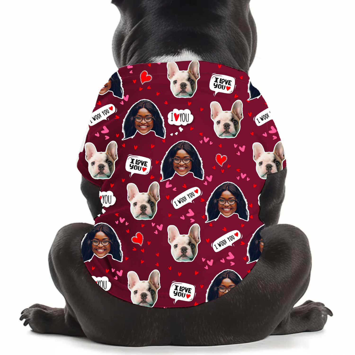 I Wuff You Personalised Dog T Shirt