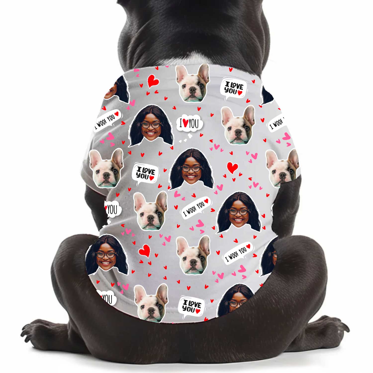 I Wuff You Personalised Dog T Shirt