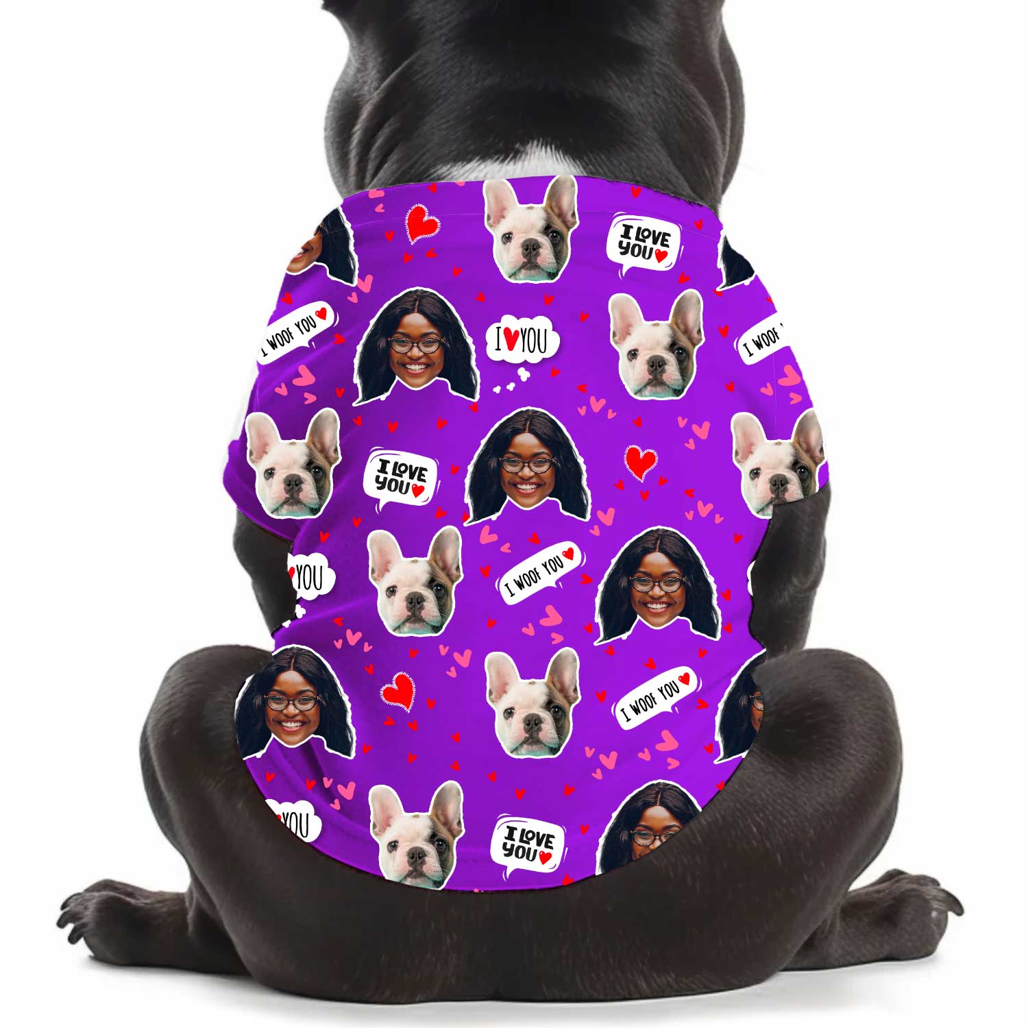 I Wuff You Personalised Dog T Shirt