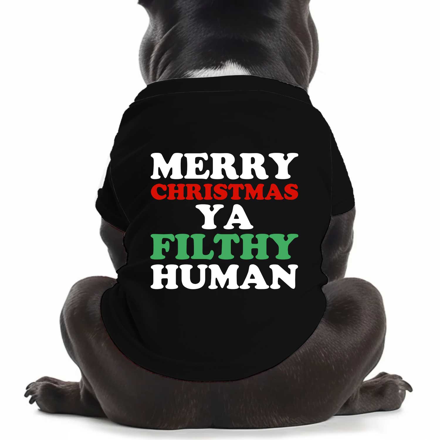 Merry Christmas Ya Filthy Human Dog T Shirt