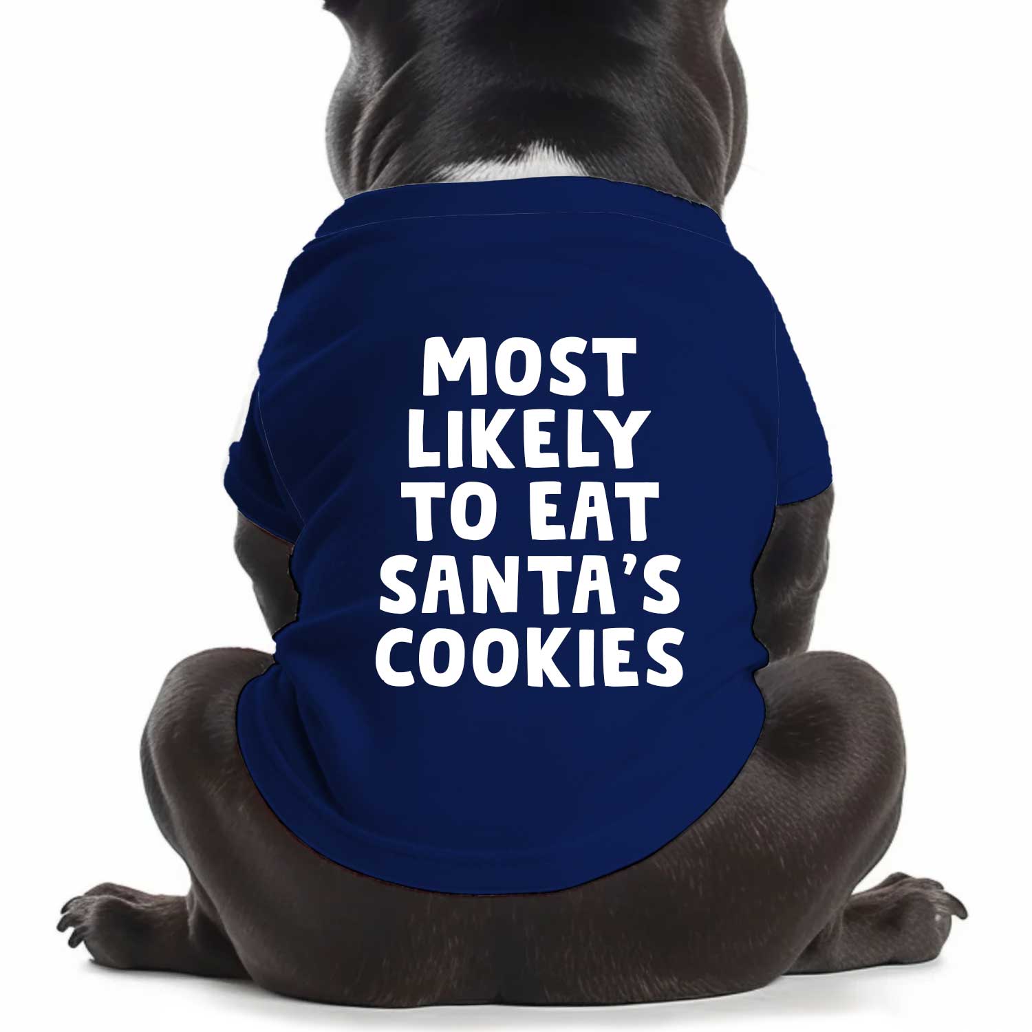 Most Likely To Eat Santa's Cookies Dog T Shirt