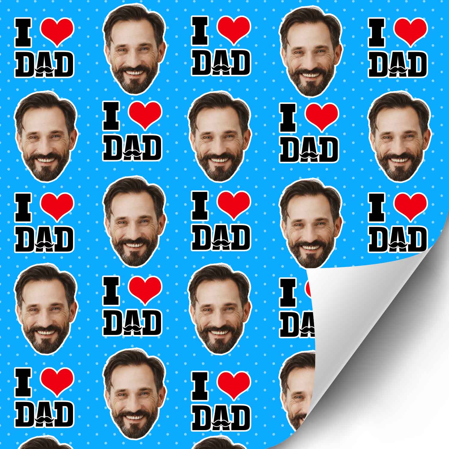 I Love Dad Wrapping Paper