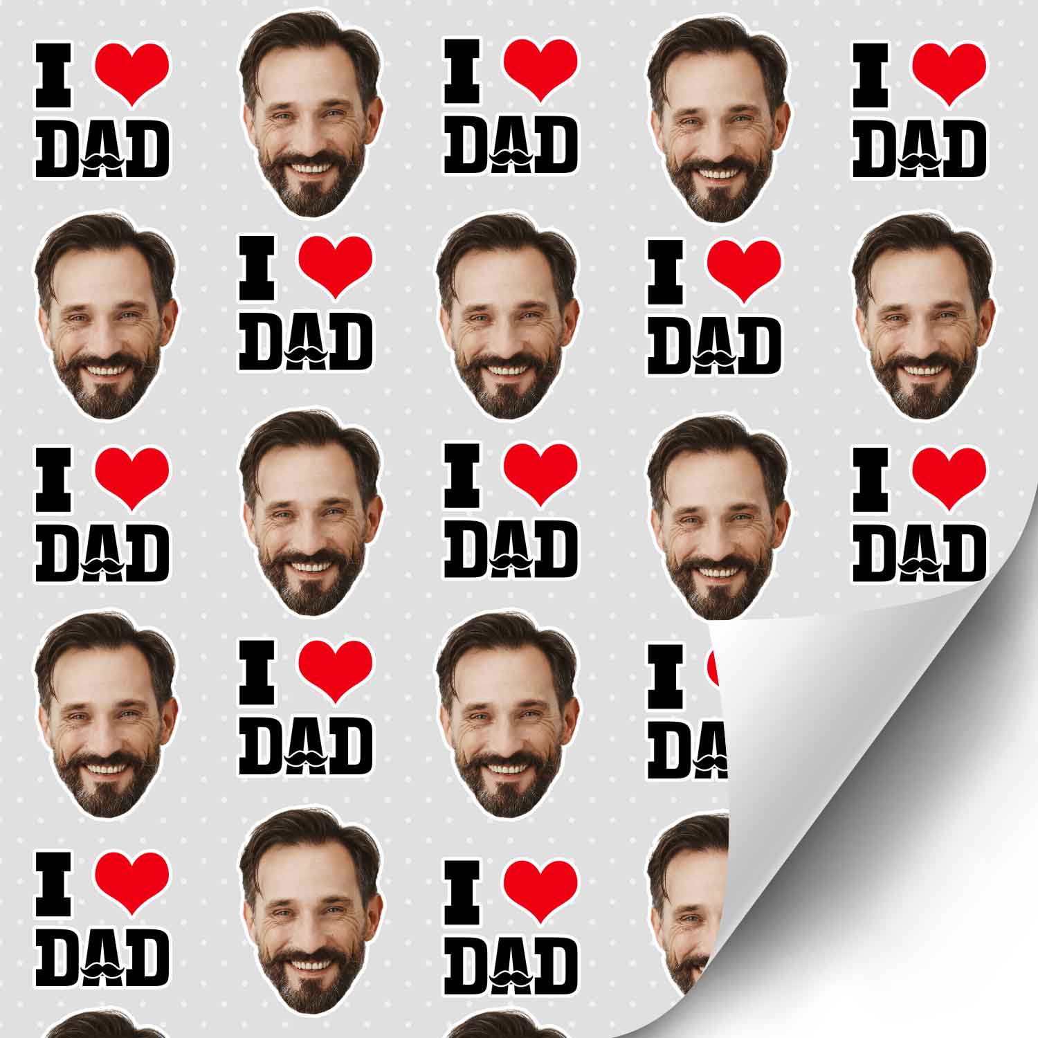 I Love Dad Wrapping Paper