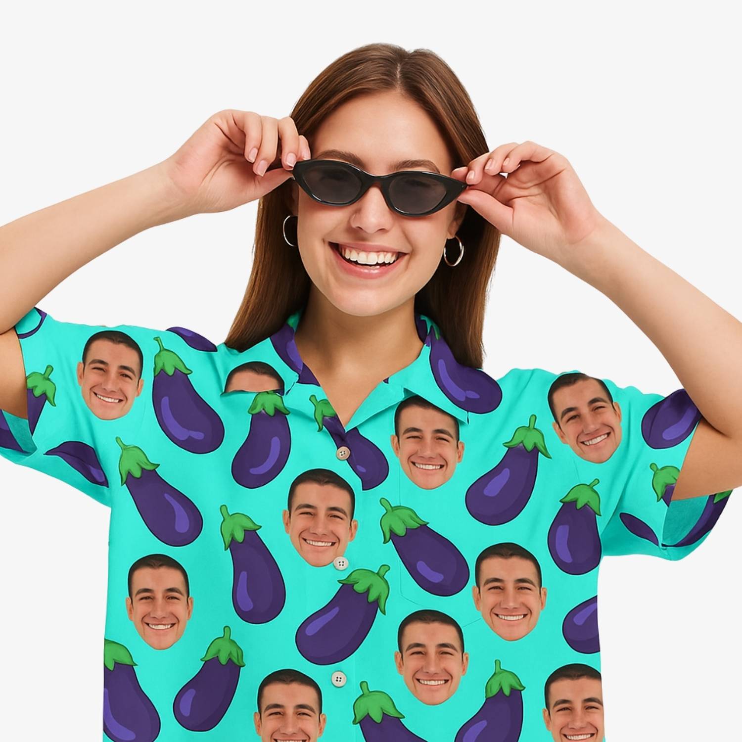 Eggplant Custom Hawaiian Shirt