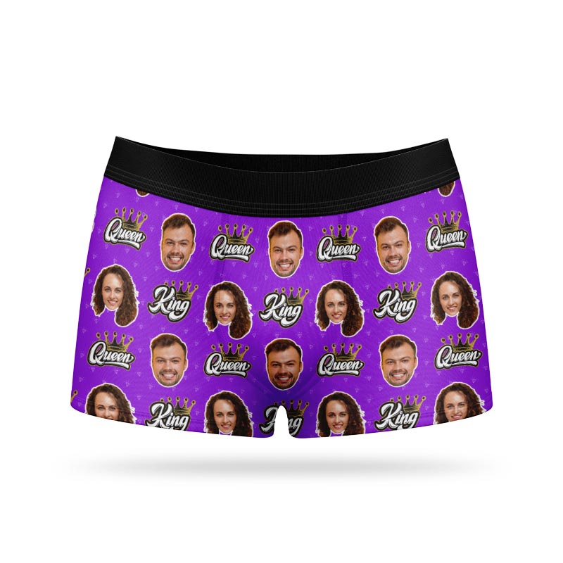 King & Queen Personalised Boxers