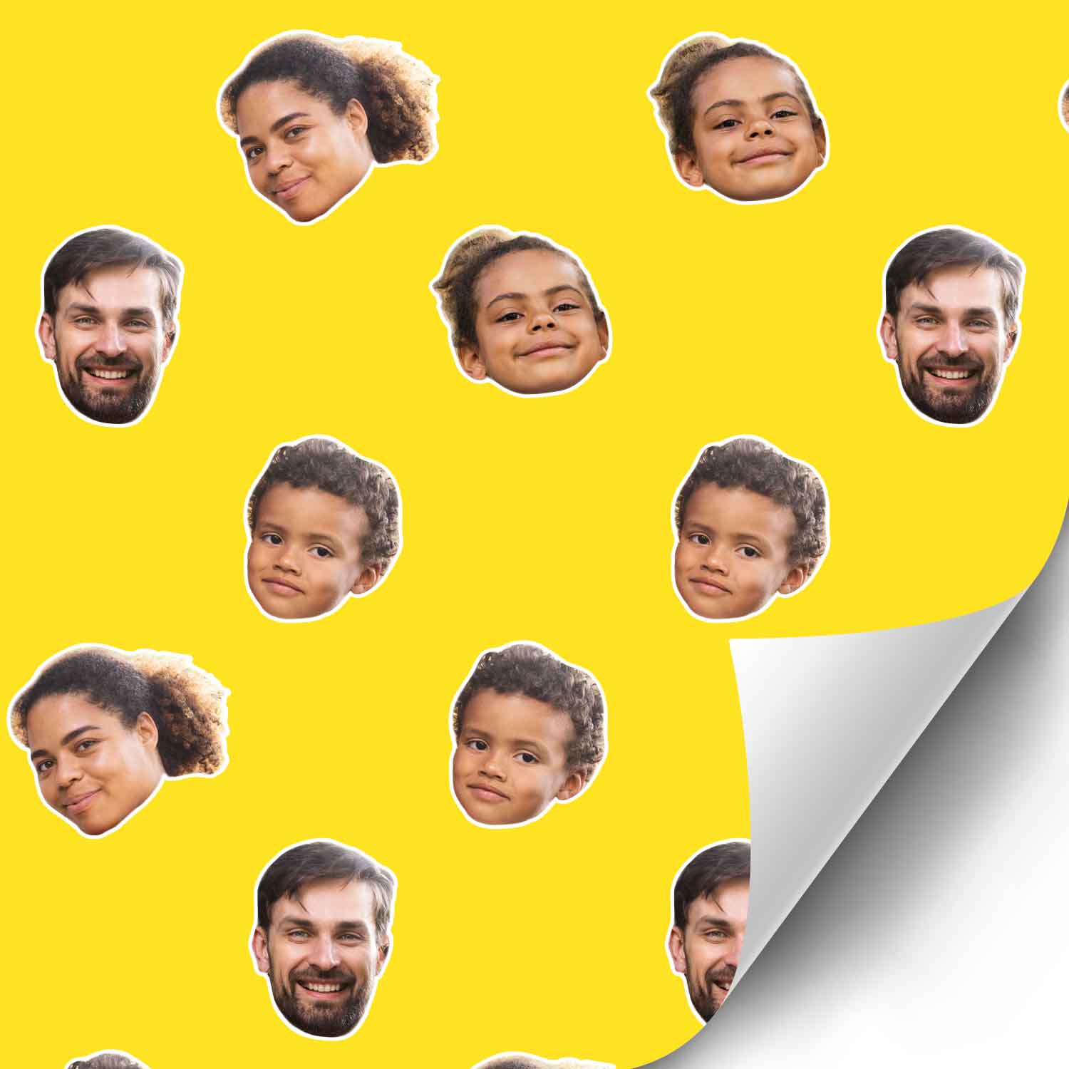 Family Face Wrapping Paper