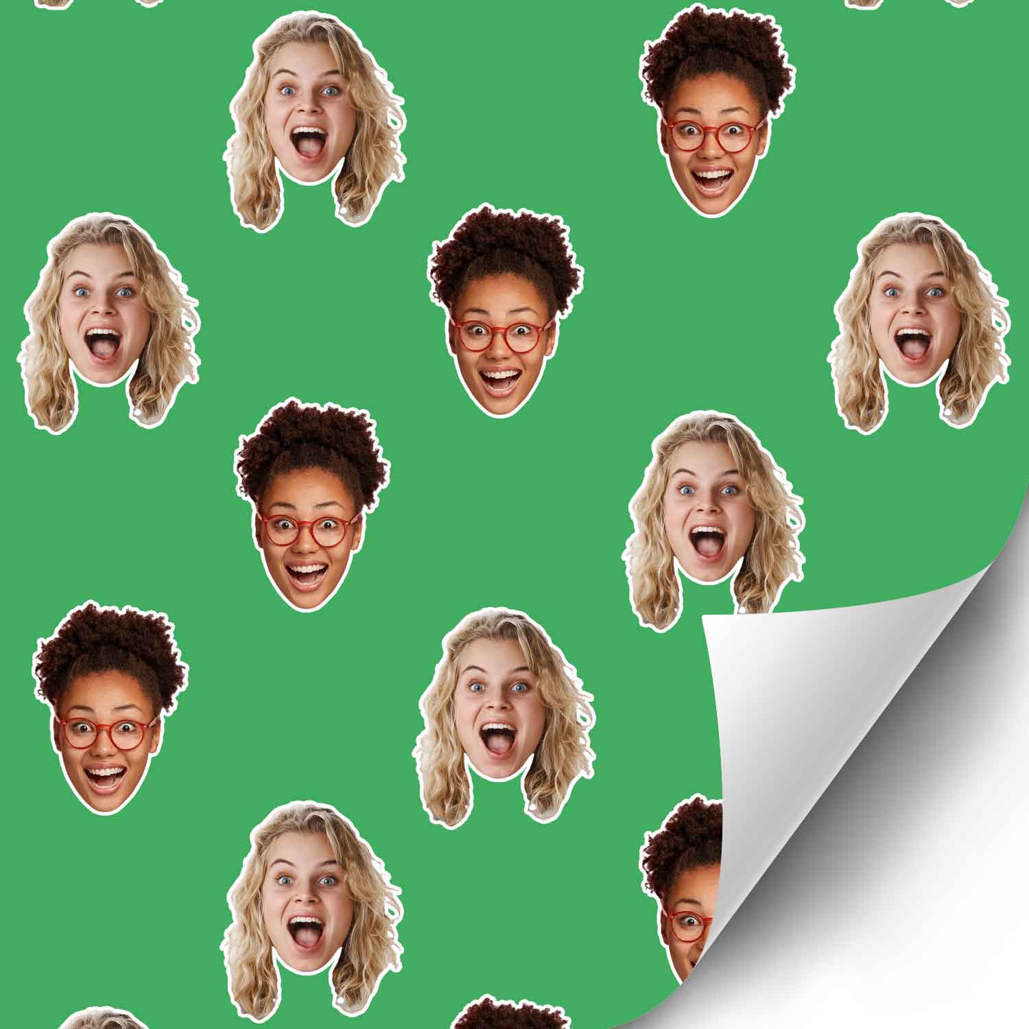 Friends Faces Wrapping Paper