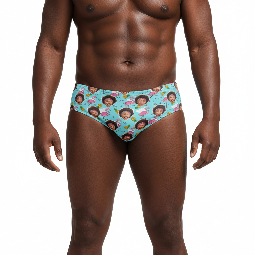 Flamingo Custom Swim Trunks