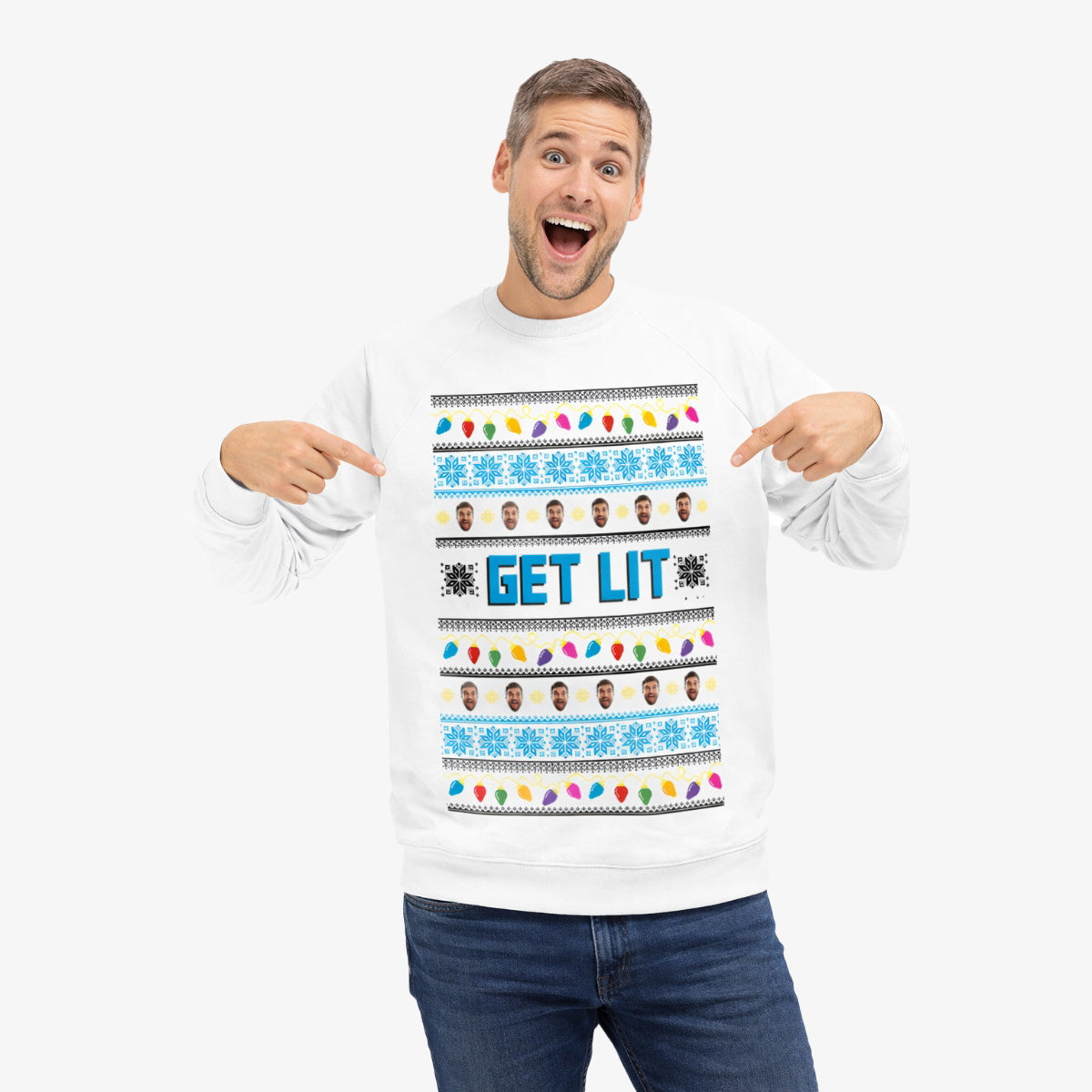 Get Lit Christmas Jumper
