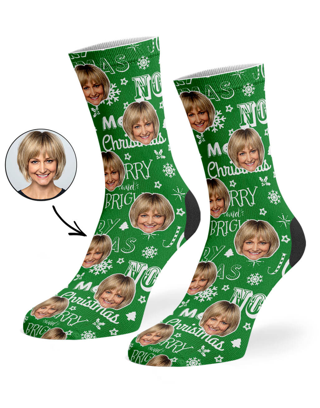 Novelty Merry Christmas Socks